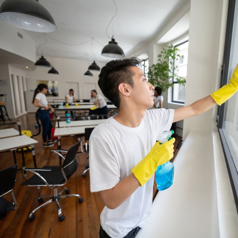 Professional office cleaners providing commercial cleaning services in Seattle